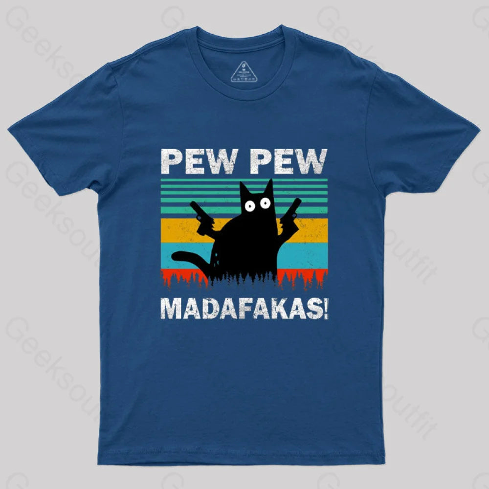 Pew Madafakas T-Shirt Navy / S