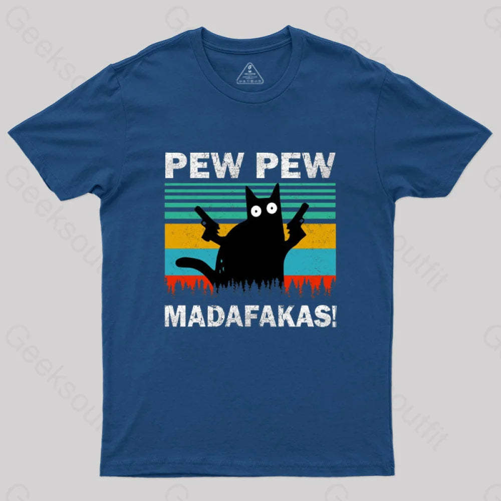 Pew Madafakas T-Shirt Navy / S