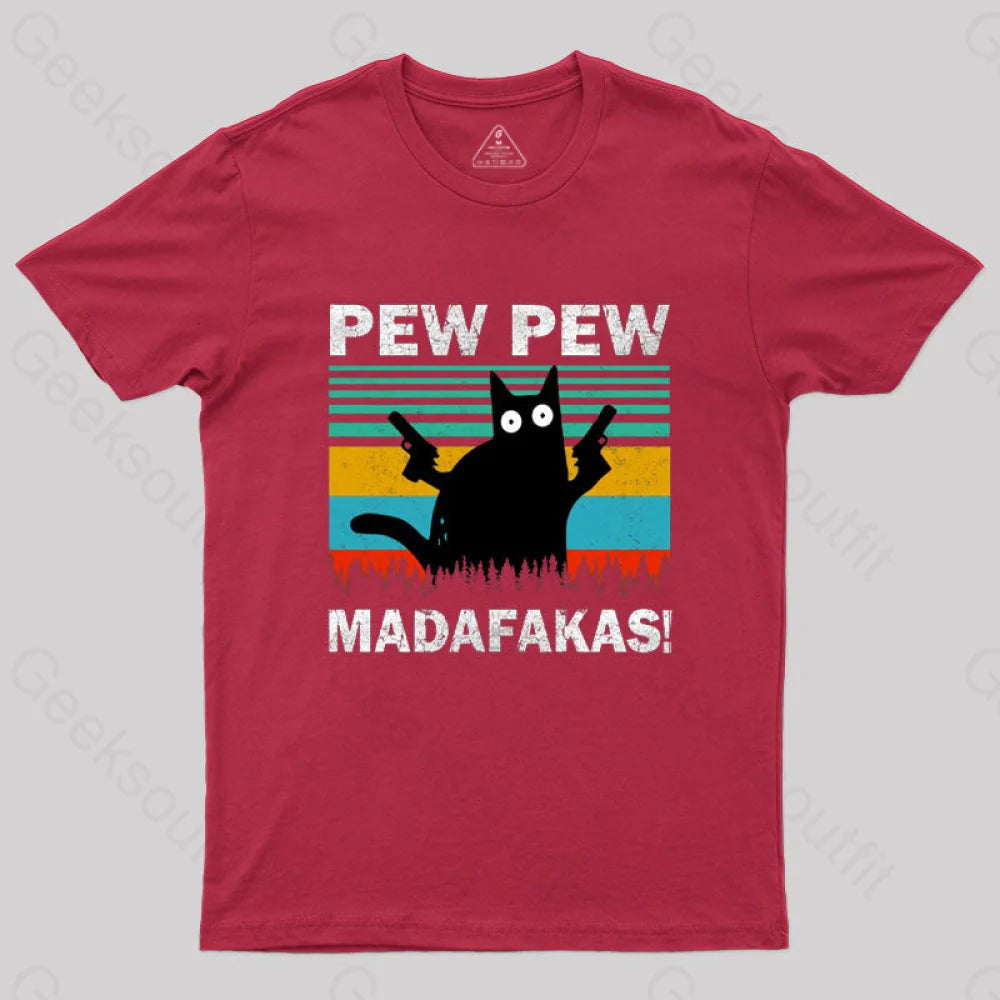 Pew Madafakas T-Shirt Red / S