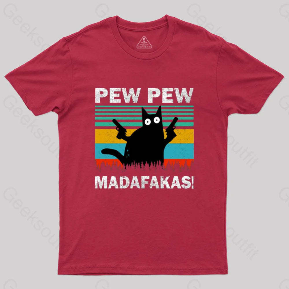 Pew Madafakas T-Shirt Red / S