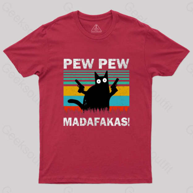 Pew Madafakas T-Shirt Red / S