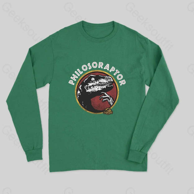 Philosoraptor Long Sleeve T-Shirt - Geeksoutfit