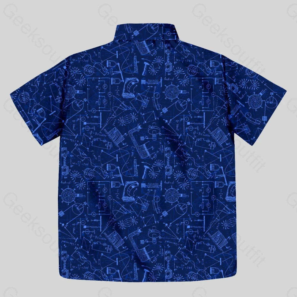 Physical Experiment Diagram Button Up Pocket Shirt