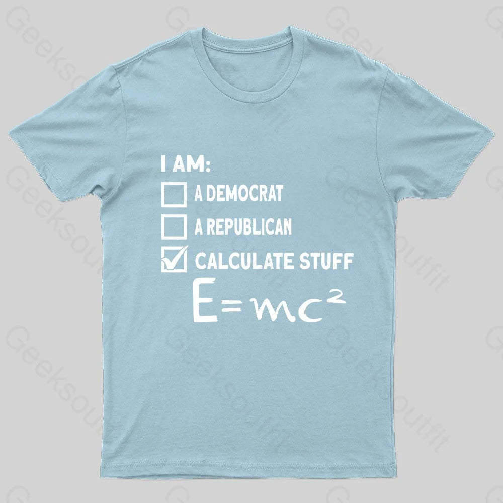 Physics Scientist Nerd T-Shirt Light Blue / S