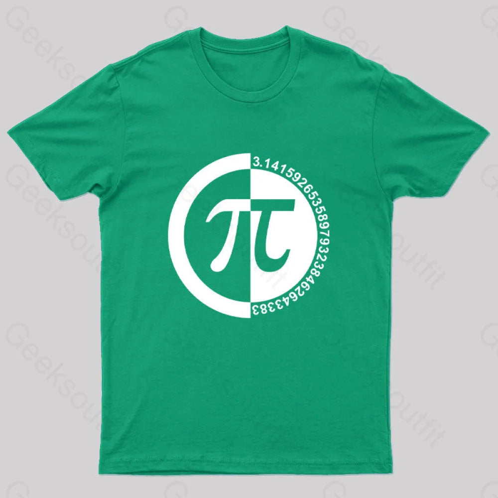 Pi Day Nerd T-Shirt Green / S