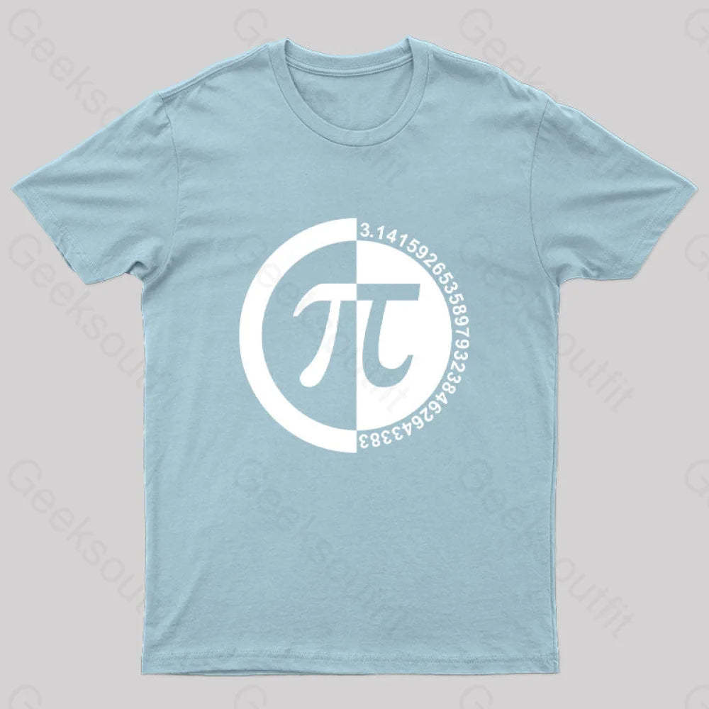 Pi Day Nerd T-Shirt Light Blue / S
