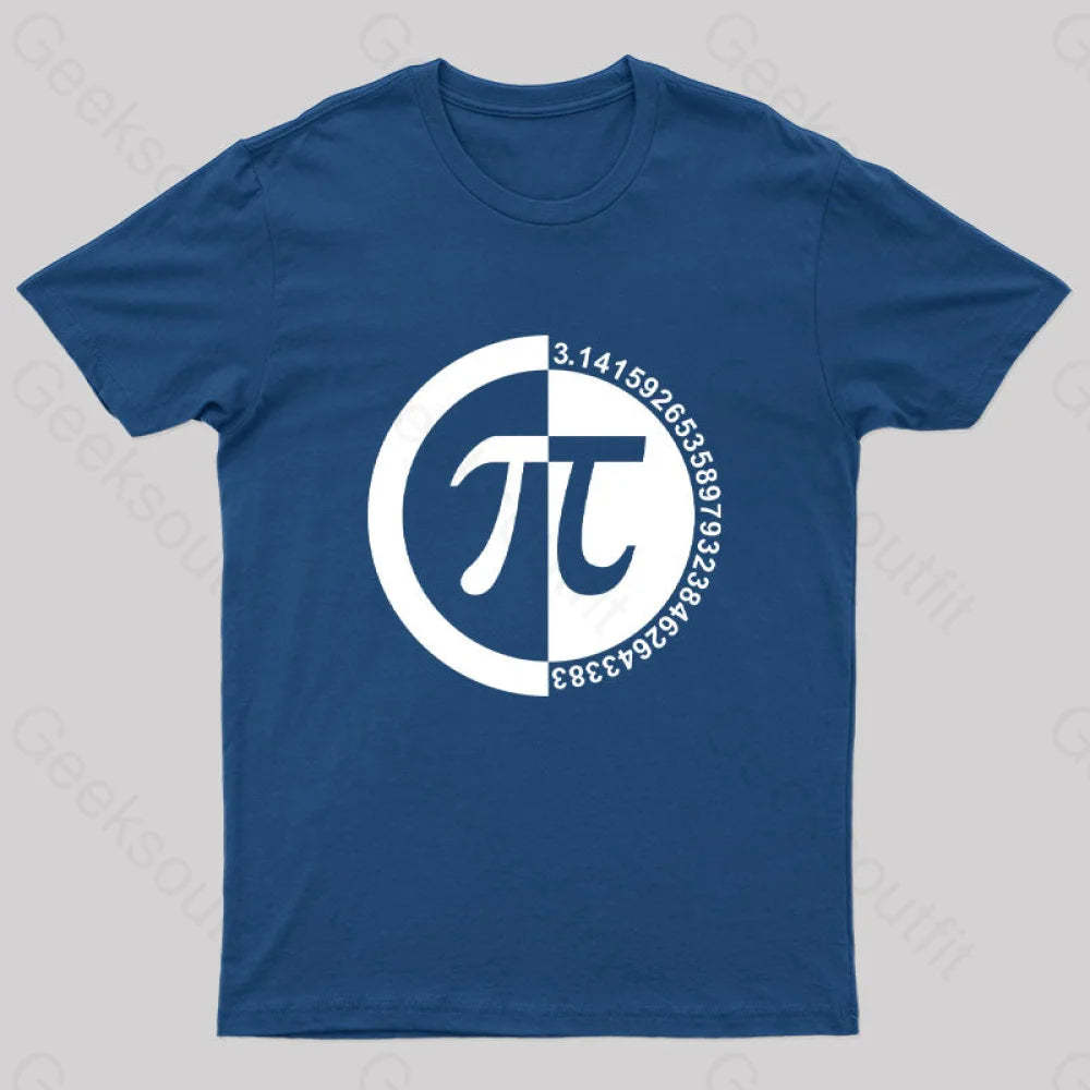 Pi Day Nerd T-Shirt Navy / S