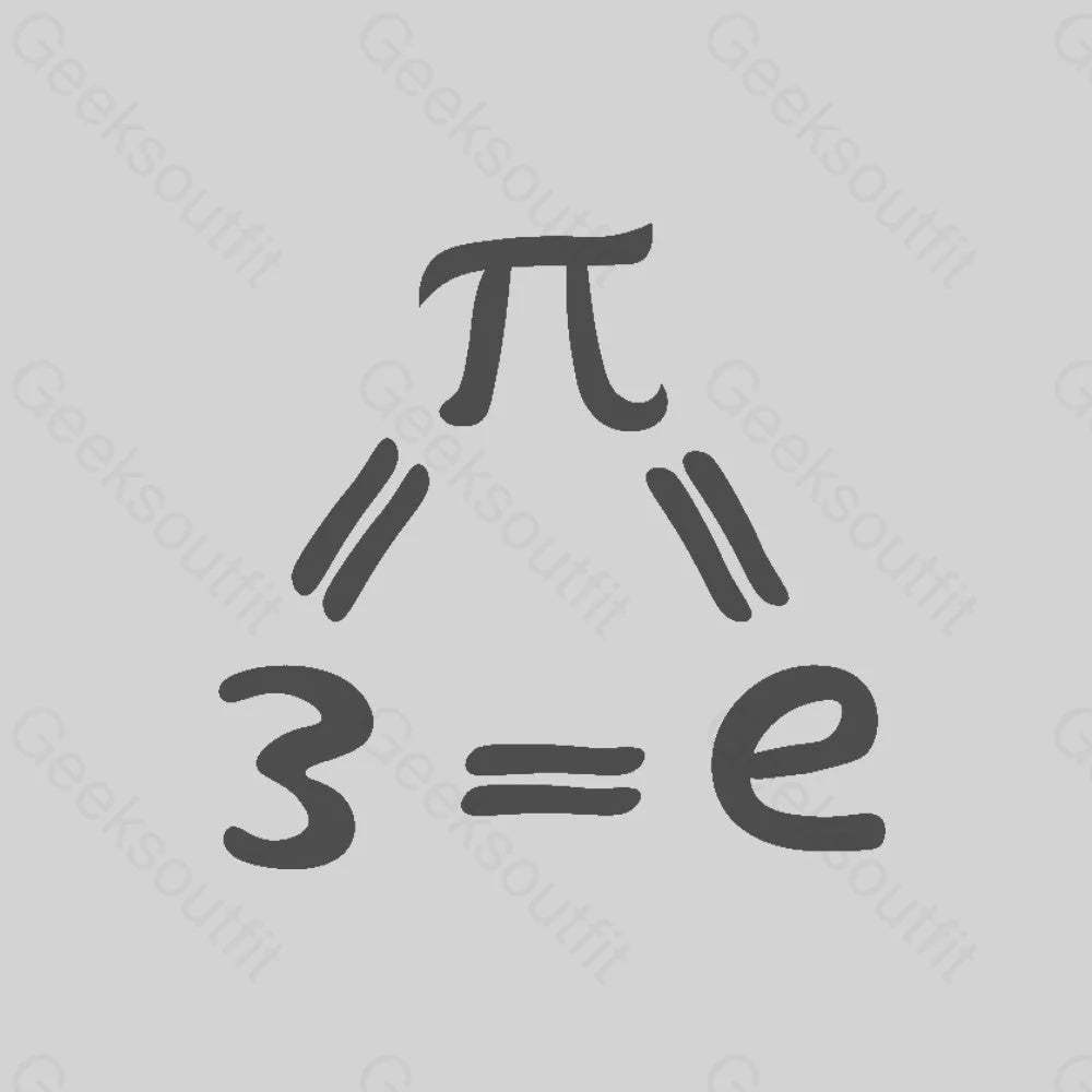 Pi=E=3 Nerd T-Shirt