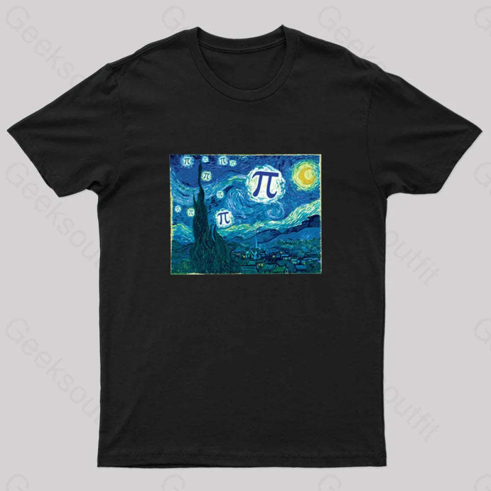 Pi In The Sky Redux Geek T-Shirt Black / S
