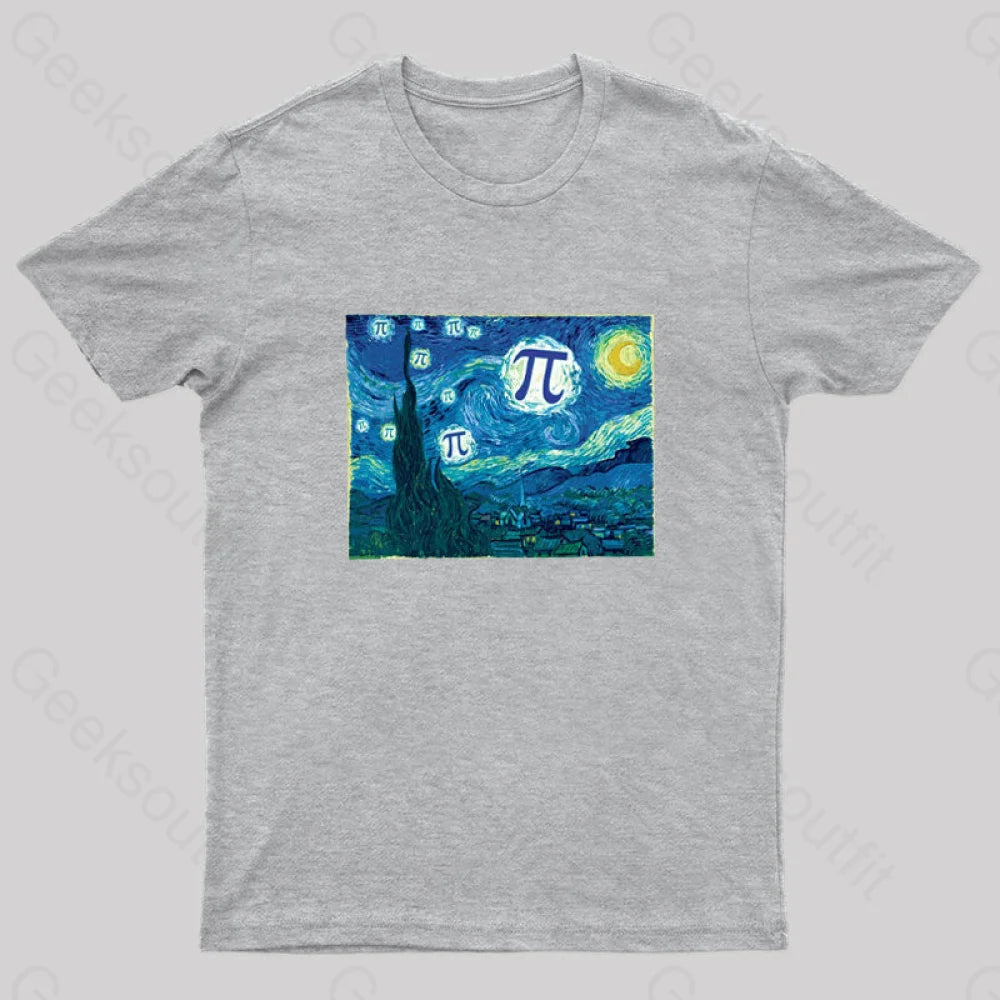 Pi In The Sky Redux Geek T-Shirt Grey / S