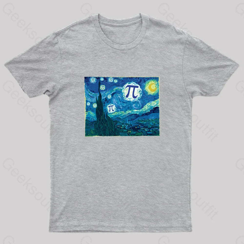 Pi In The Sky Redux Geek T-Shirt Grey / S