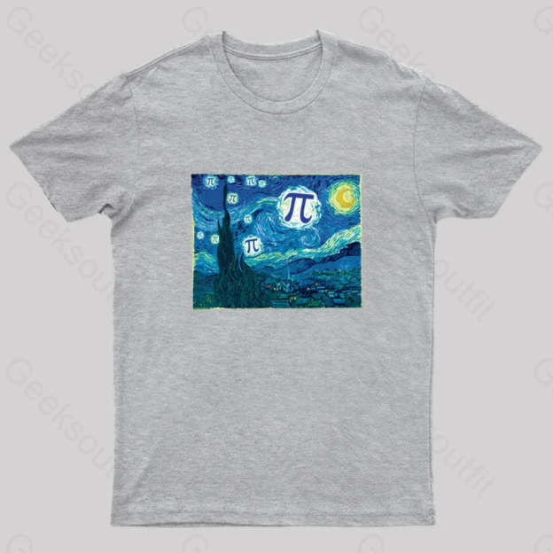 Pi In The Sky Redux Geek T-Shirt Grey / S
