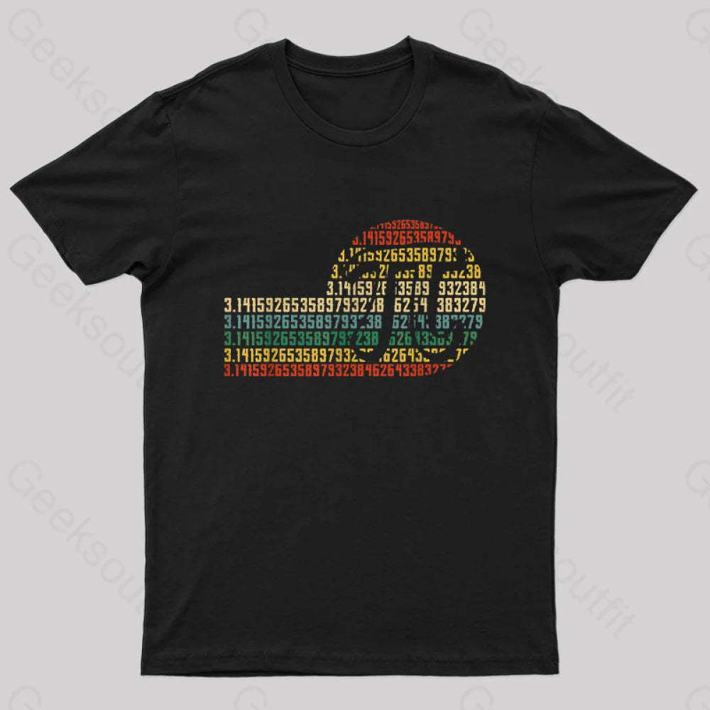 Pi Math Science 3.14 Day Vintage Retro Nerd T-Shirt Black / S