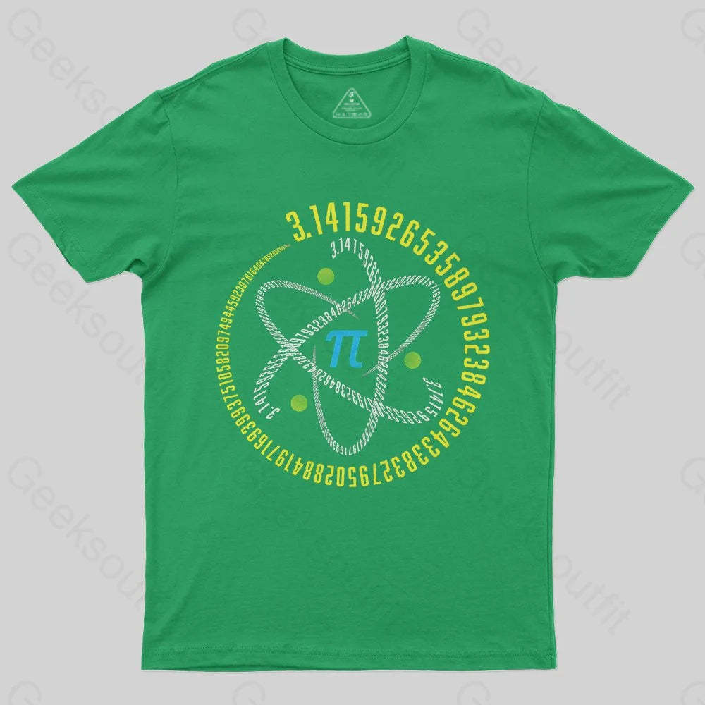 Pi Number Atom STEM T-Shirt - Geeksoutfit