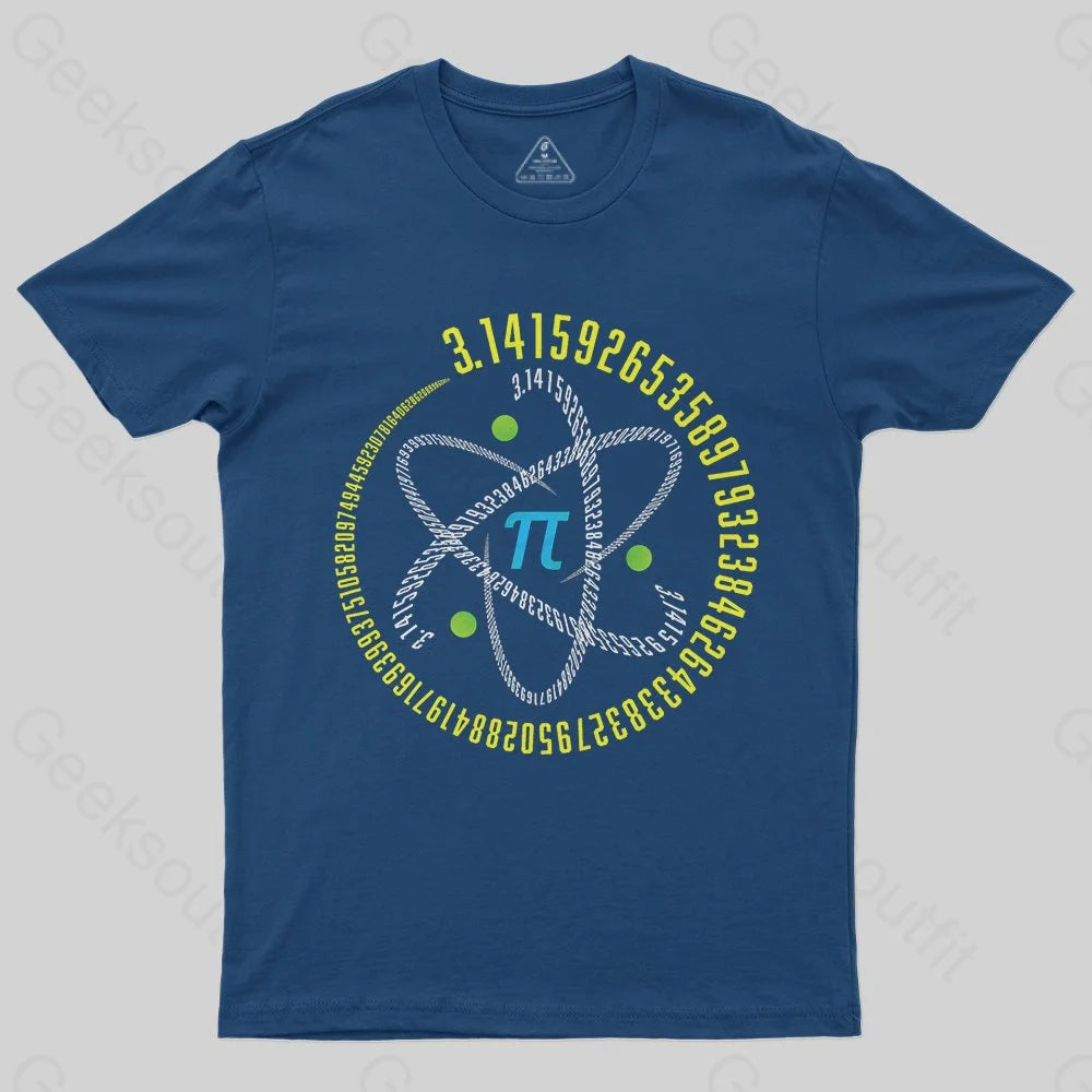 Pi Number Atom STEM T-Shirt - Geeksoutfit