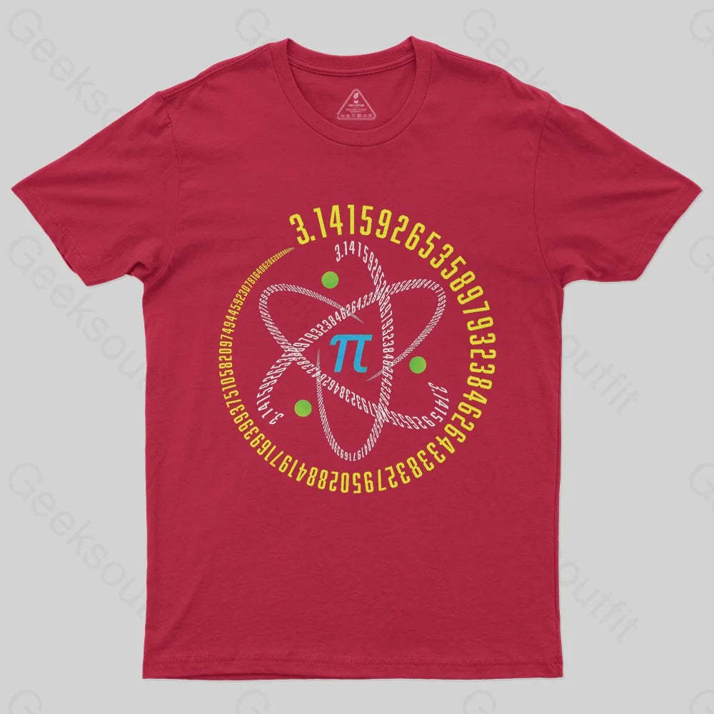 Pi Number Atom STEM T-Shirt - Geeksoutfit