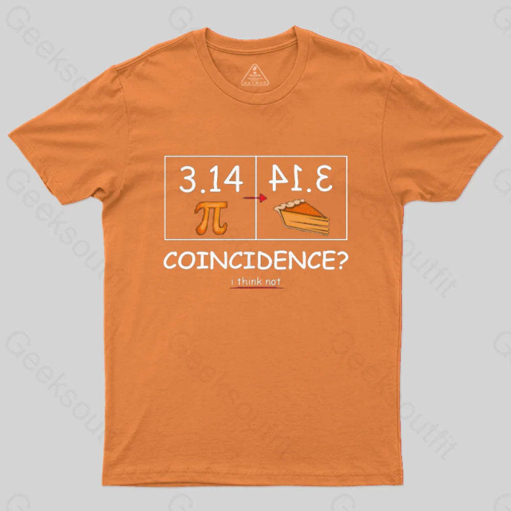 Pi Pie Math Professor T-Shirt Orange / S