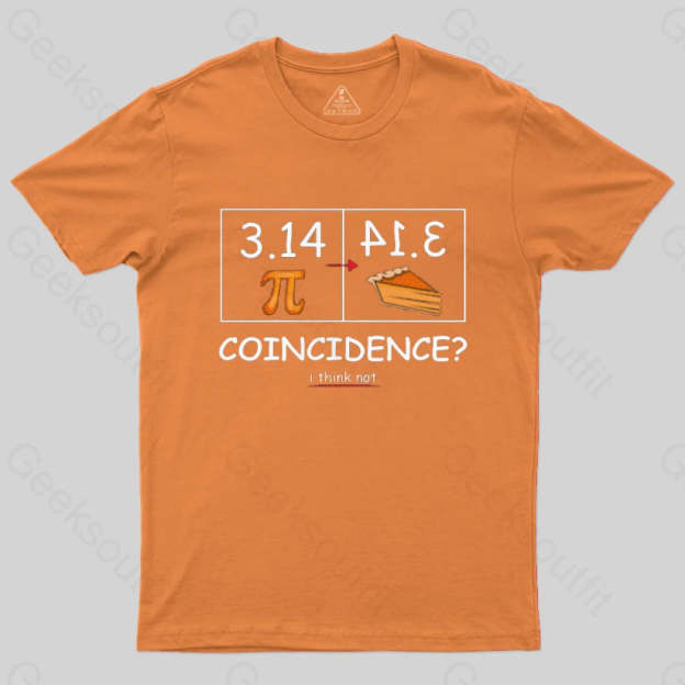 Pi Pie Math Professor T-Shirt Orange / S