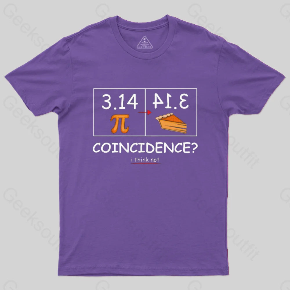 Pi Pie Math Professor T-Shirt Purple / S