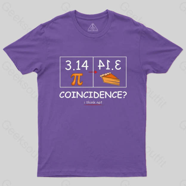 Pi Pie Math Professor T-Shirt Purple / S