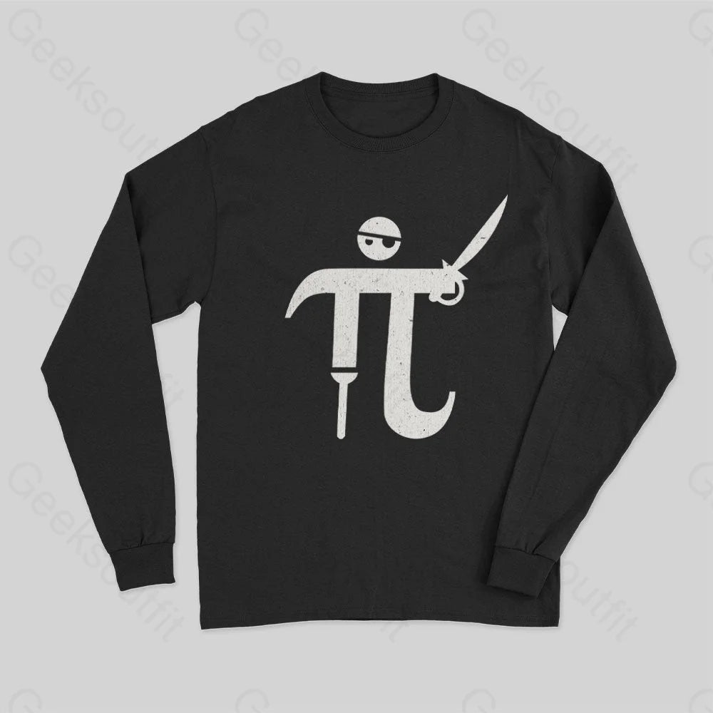 Pi-Rate Long Sleeve T-Shirt Black / S