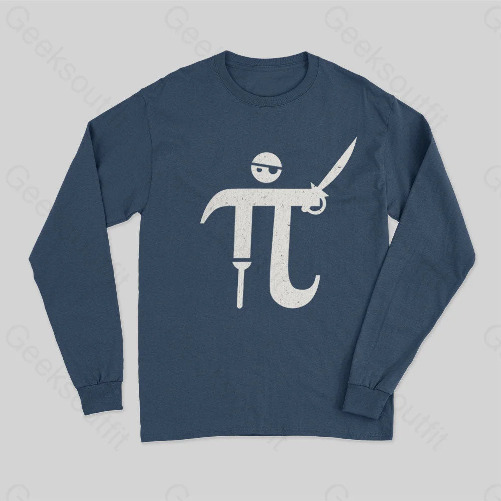 Pi-Rate Long Sleeve T-Shirt Navy / S