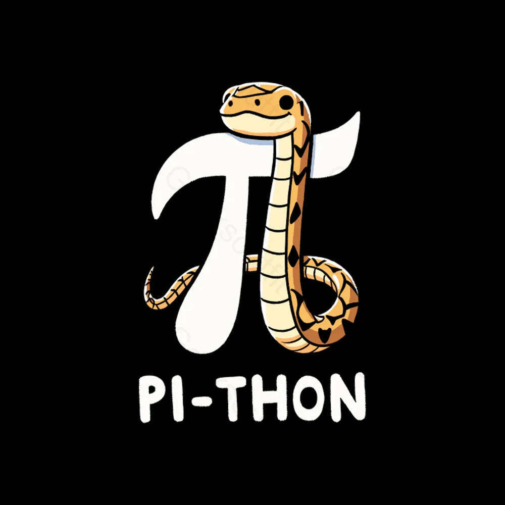 Pi-Thon Pi Symbol Python Nerd T-Shirt