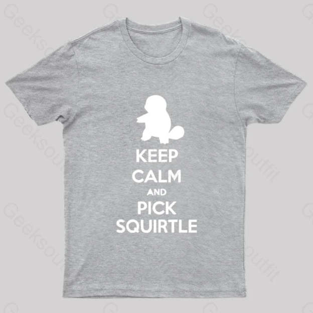Pick Squirtle T-Shirt Grey / S