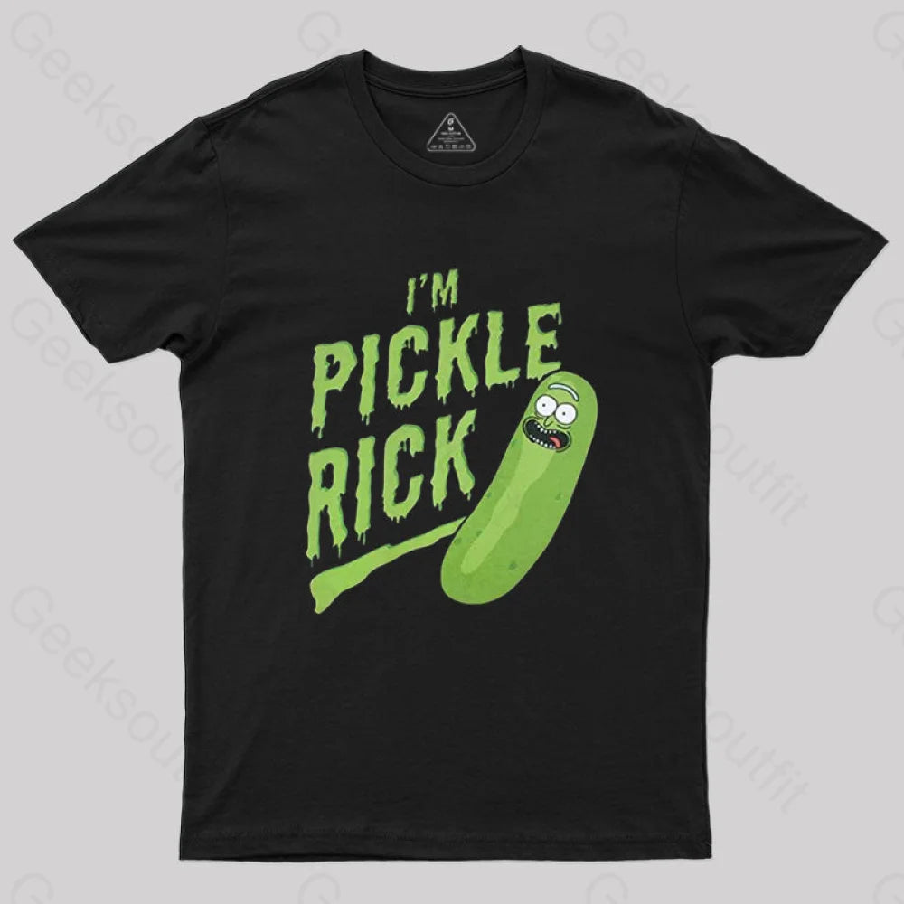 Pickle Rick T-Shirt Black / S