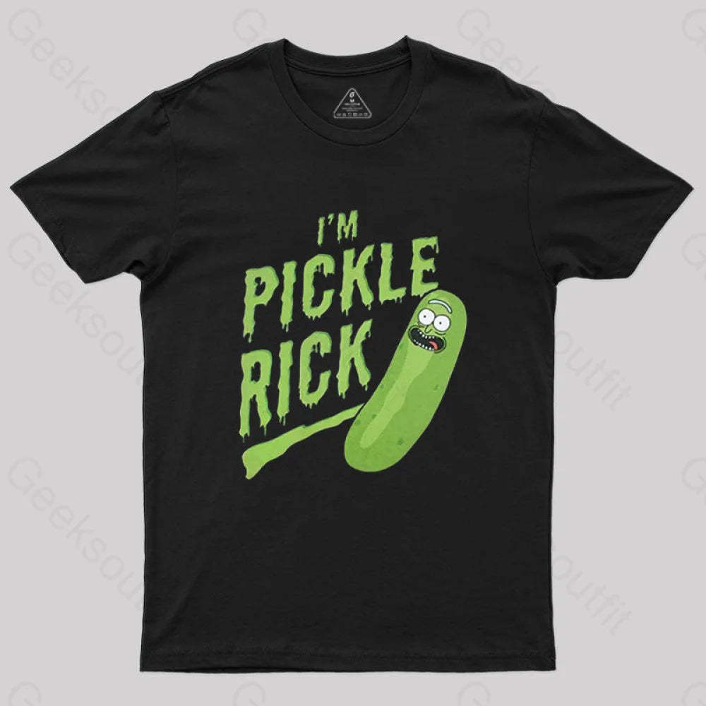 Pickle Rick T-Shirt Black / S