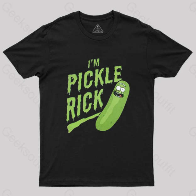 Pickle Rick T-Shirt Black / S