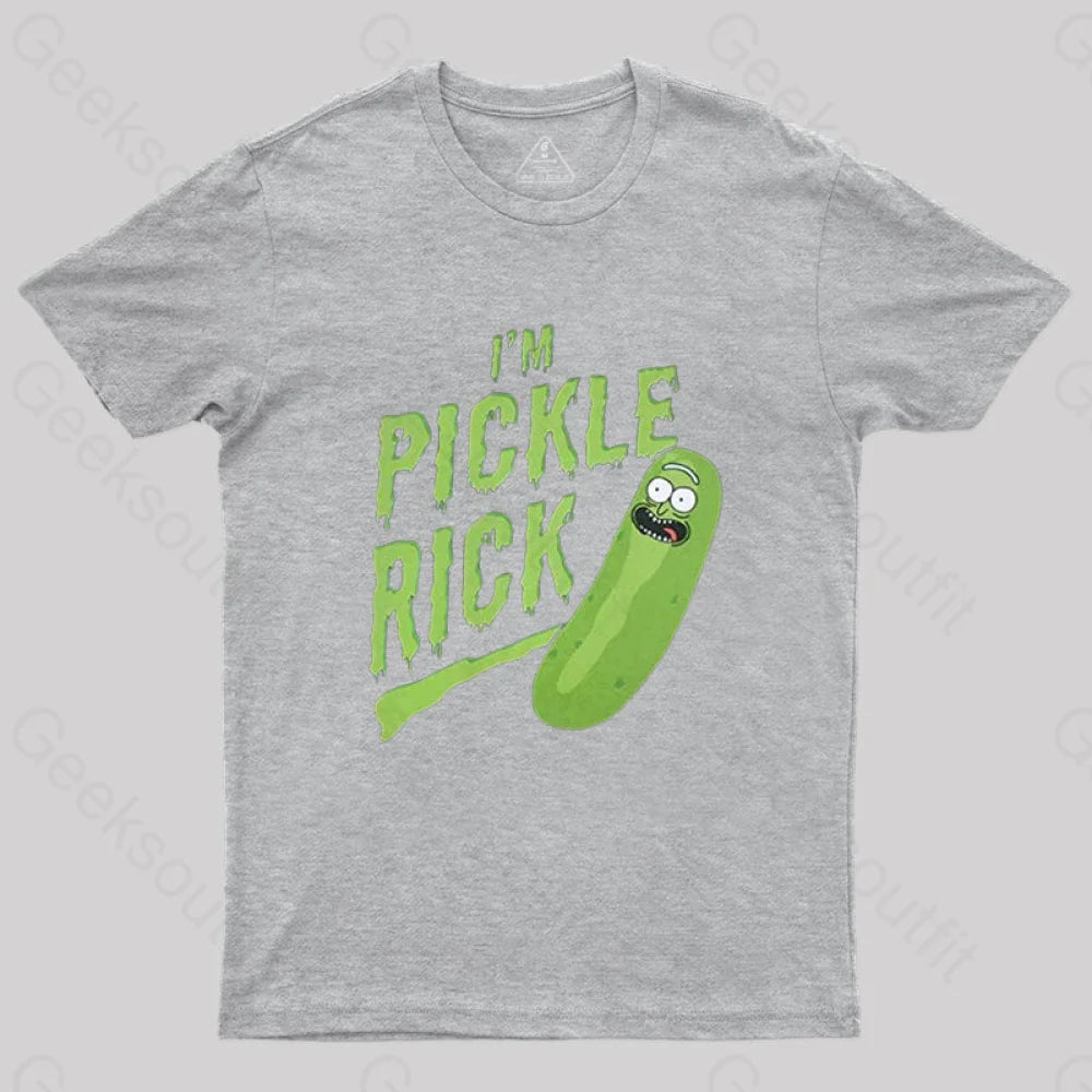 Pickle Rick T-Shirt Grey / S
