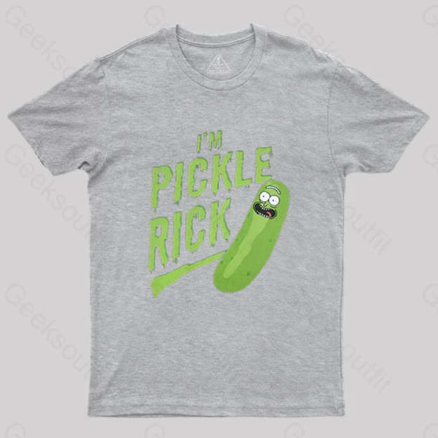 Pickle Rick T-Shirt Grey / S