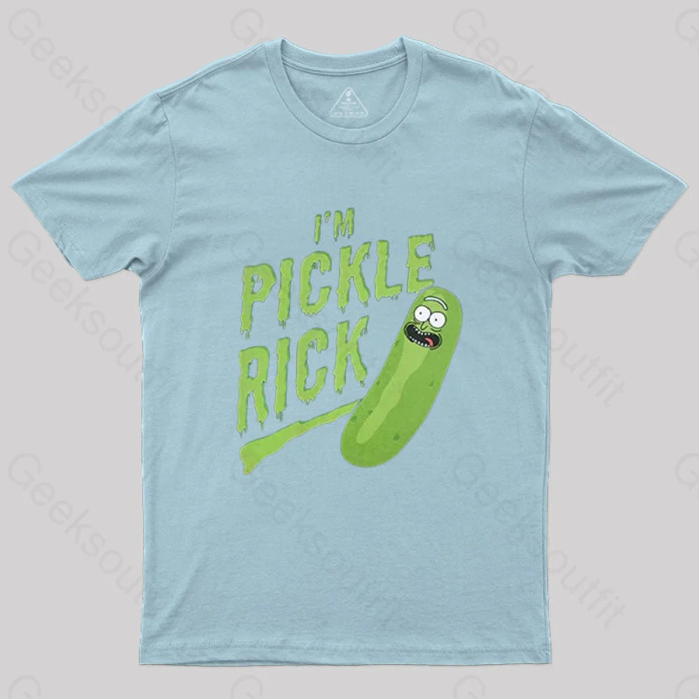 Pickle Rick T-Shirt Light Blue / S