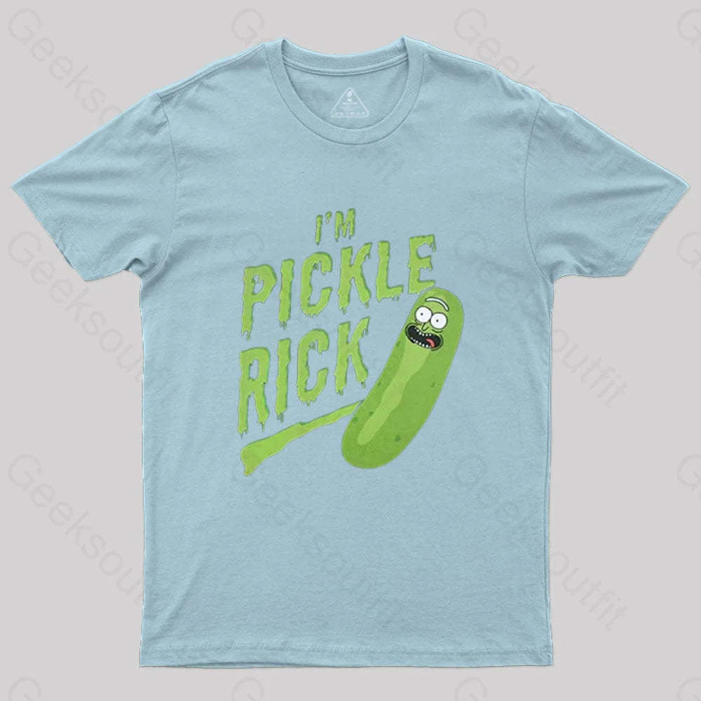 Pickle Rick T-Shirt Light Blue / S