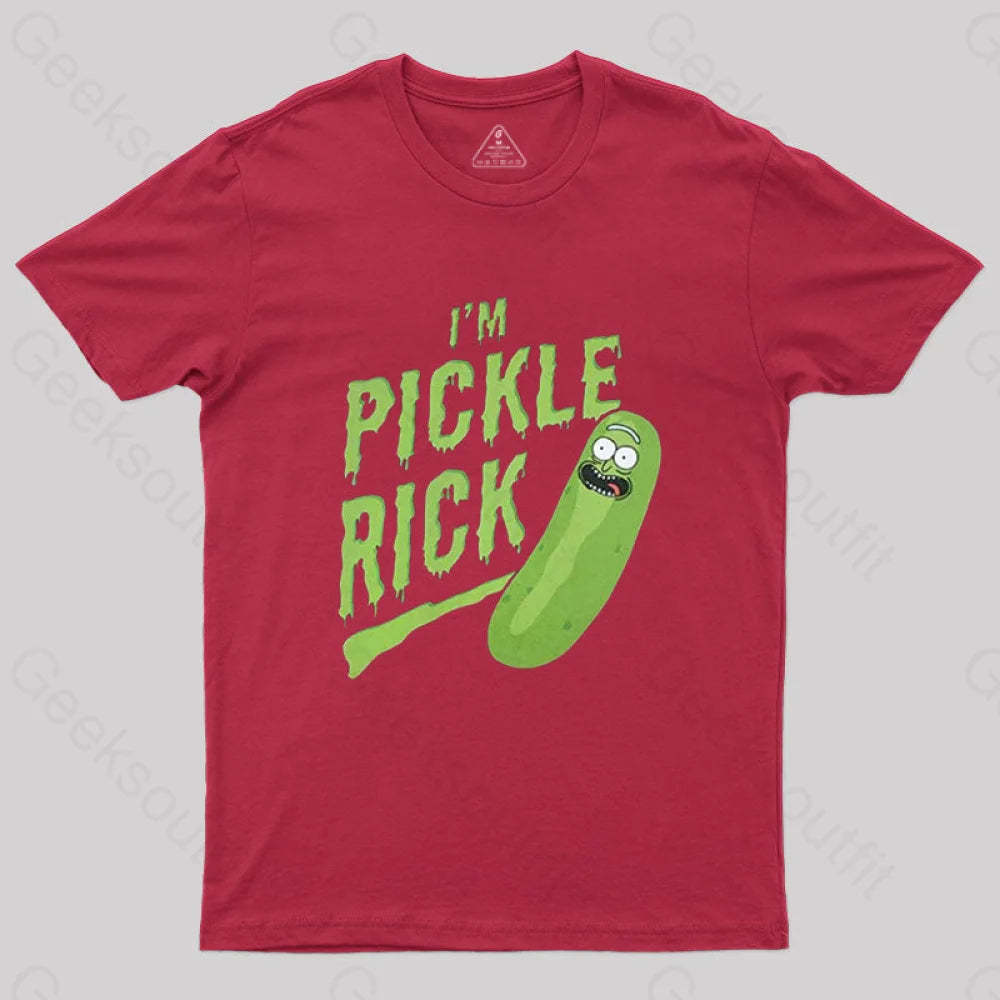 Pickle Rick T-Shirt Red / S
