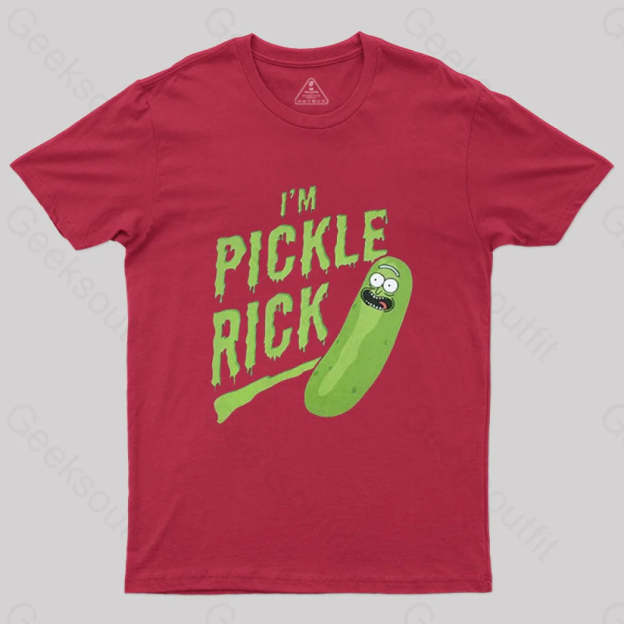 Pickle Rick T-Shirt Red / S