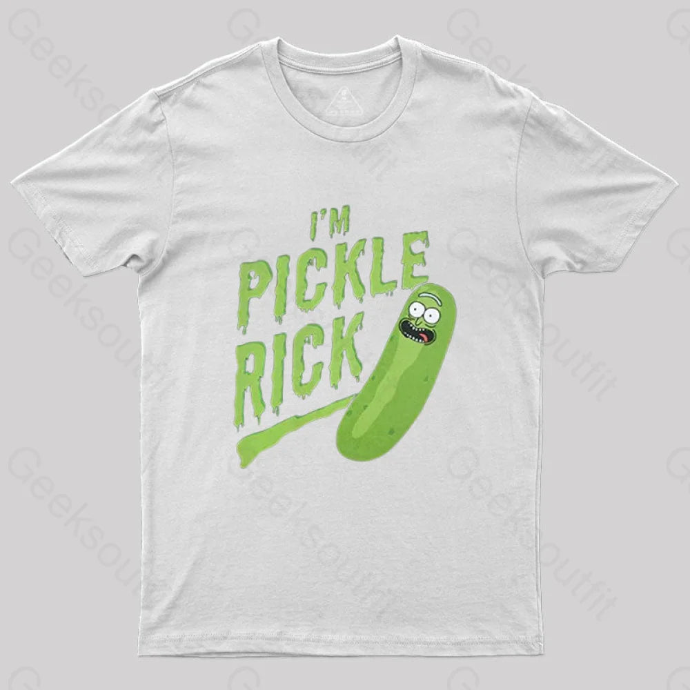 Pickle Rick T-Shirt White / S