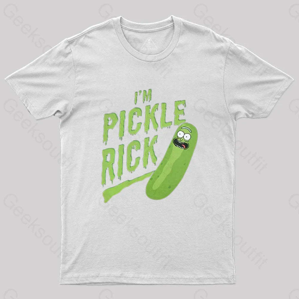 Pickle Rick T-Shirt White / S