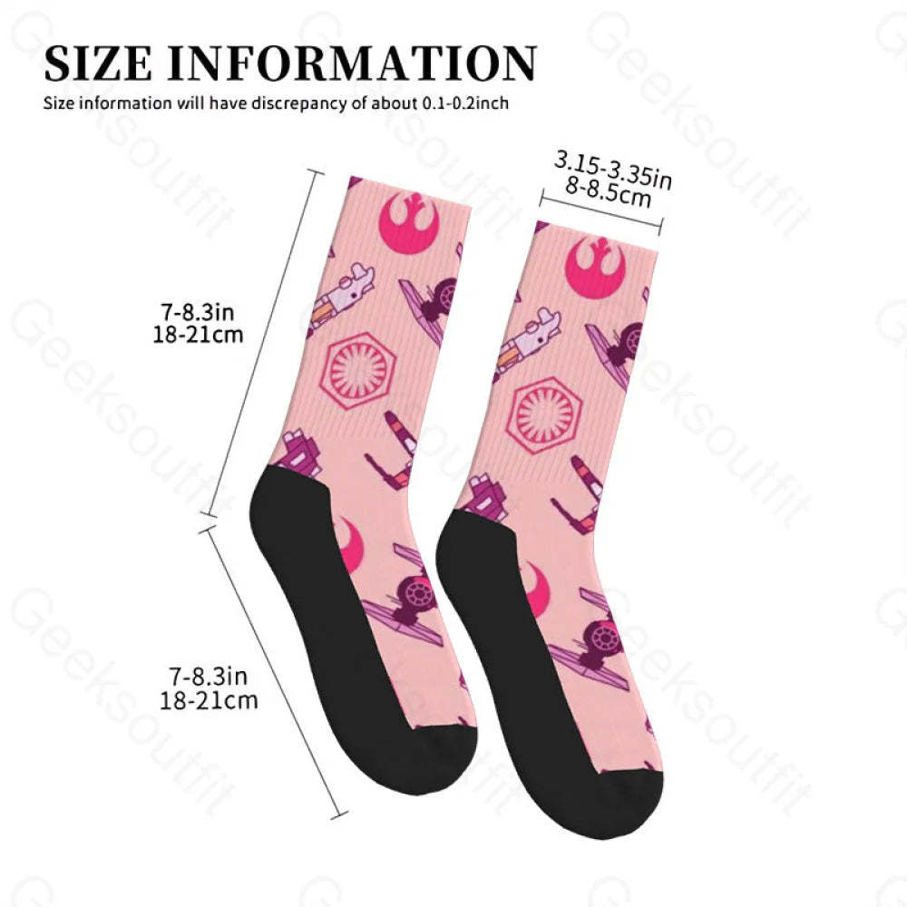 Pink Aircraft Men’s Socks