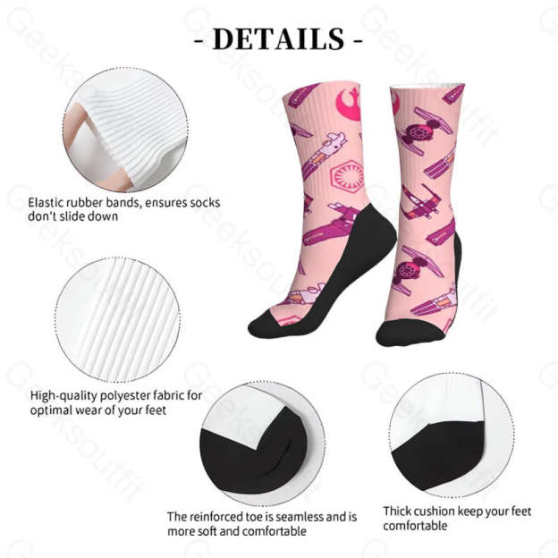 Pink Aircraft Men’s Socks