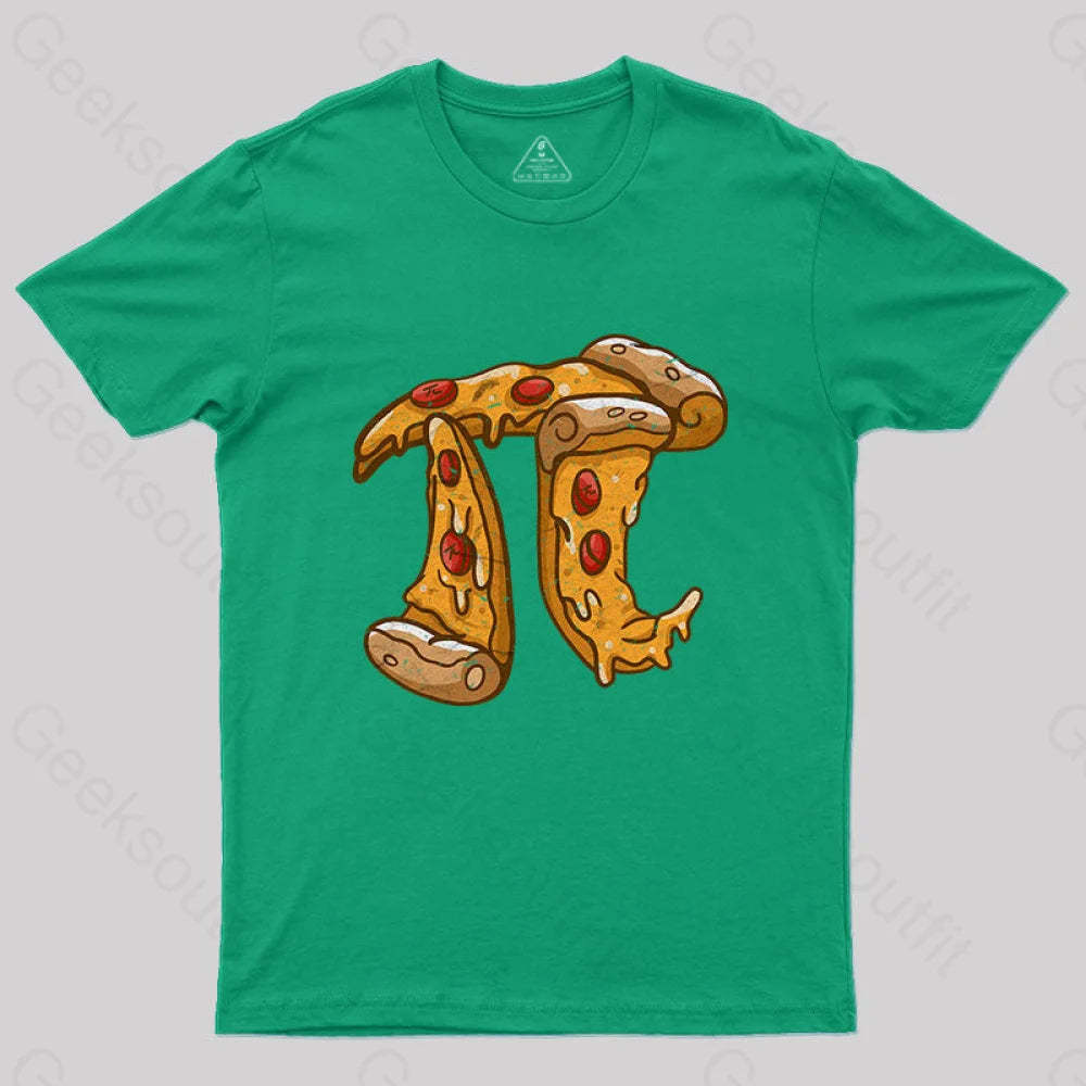 Pizza Pi T-Shirt Green / S Yc