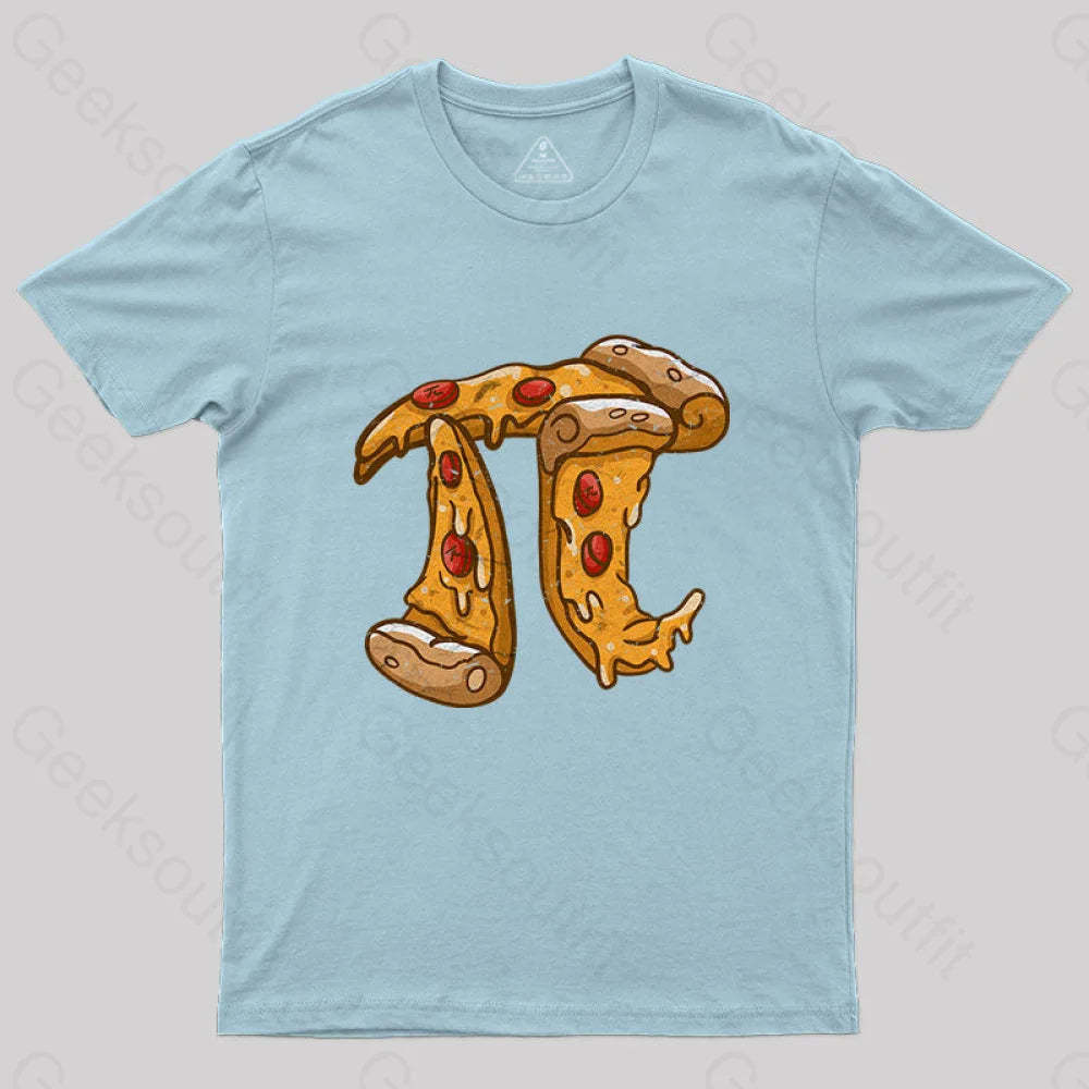 Pizza Pi T-Shirt Light Blue / S Yc