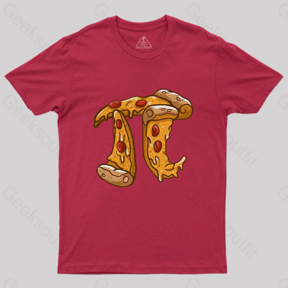 Pizza Pi T-Shirt Red / S Yc