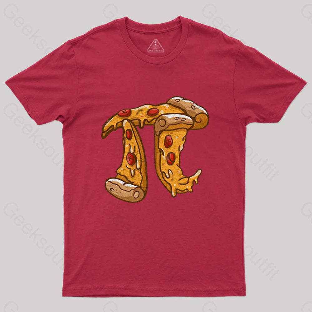 Pizza Pi T-Shirt Red / S Yc