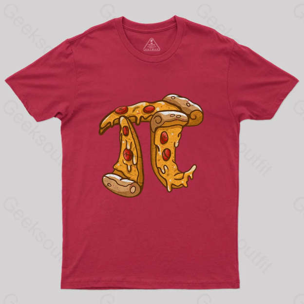 Pizza Pi T-Shirt Red / S Yc