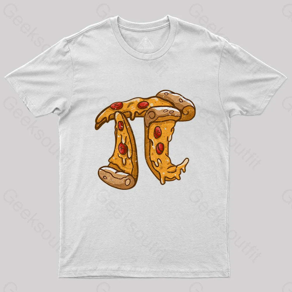 Pizza Pi T-Shirt White / S Yc