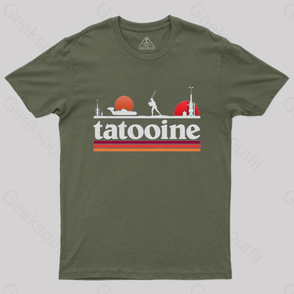 Planet Sky T-Shirt Army Green / S
