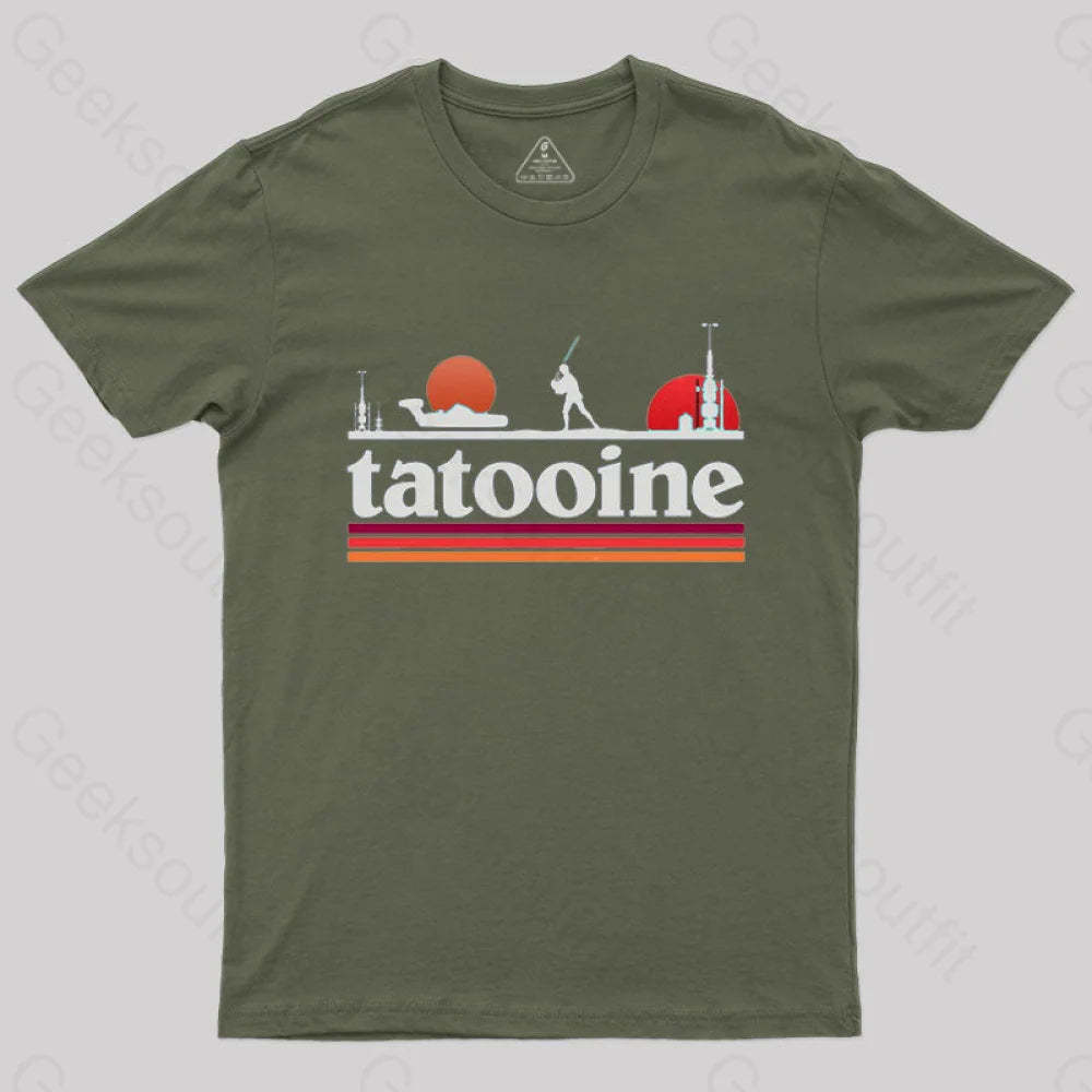 Planet Sky T-Shirt Army Green / S
