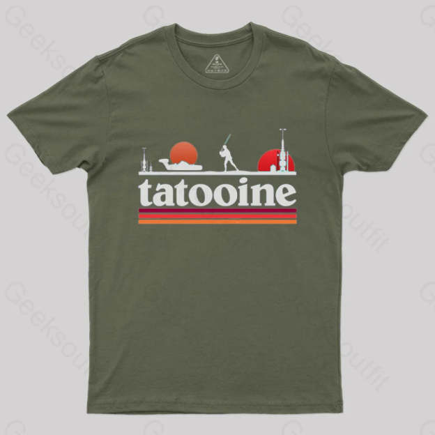 Planet Sky T-Shirt Army Green / S